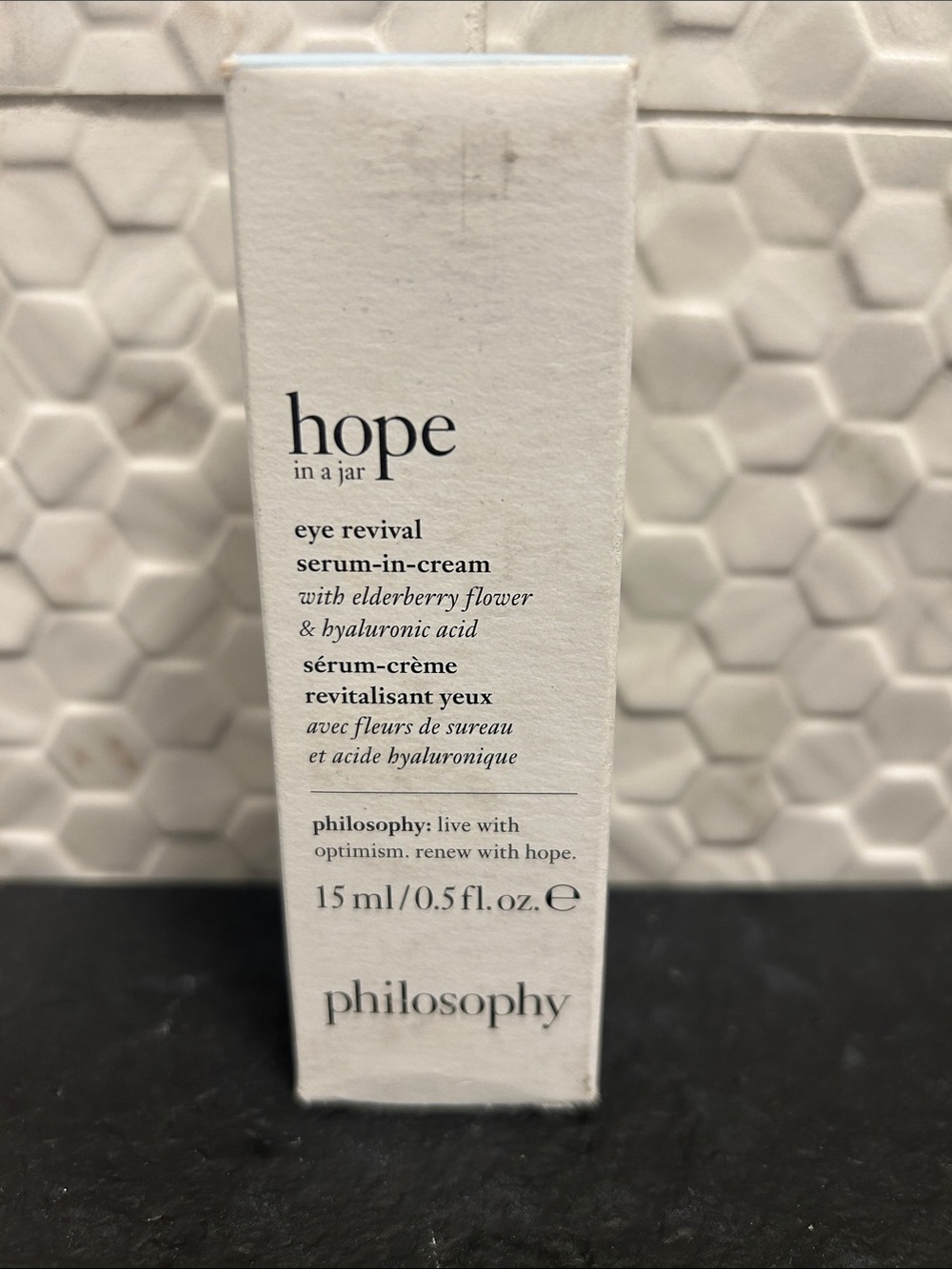 NWT 🆕 Philosophy Hope in a Jar Eye Revival Serum-in-Cream, Hyaluronic Acid